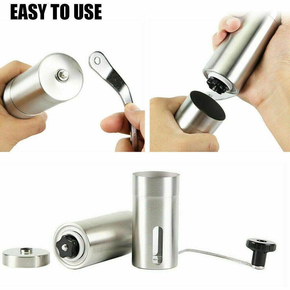 Portable Manual Coffee Grinder – Stainless Steel with Ceramic Burr for Fresh Grounds - Homelune LTD home essentials and decor!