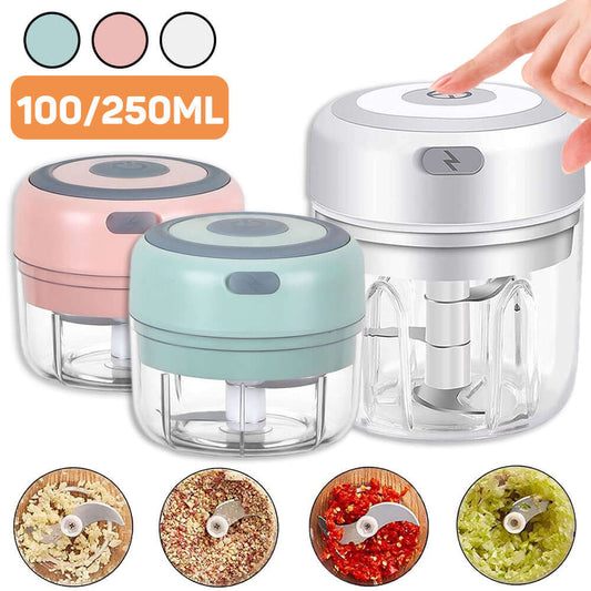 Powerful & Durable Kitchen Tool – USB Rechargeable Mini Electric Garlic Chopper - Homelune LTD home essentials and decor!