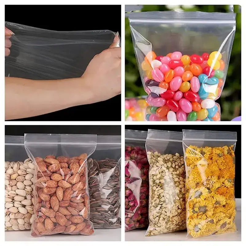Reliable Storage Made Easy with 100 Thicken Zip Bags - Homelune LTD home essentials and decor!