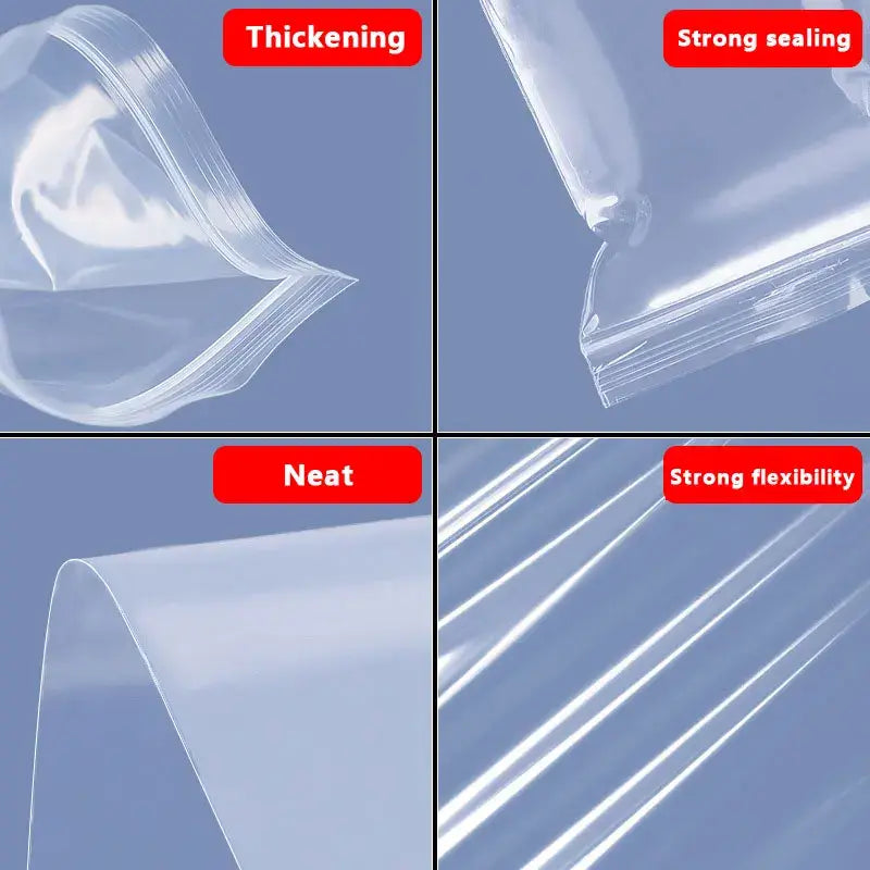 Reliable Storage Made Easy with 100 Thicken Zip Bags - Homelune LTD home essentials and decor!