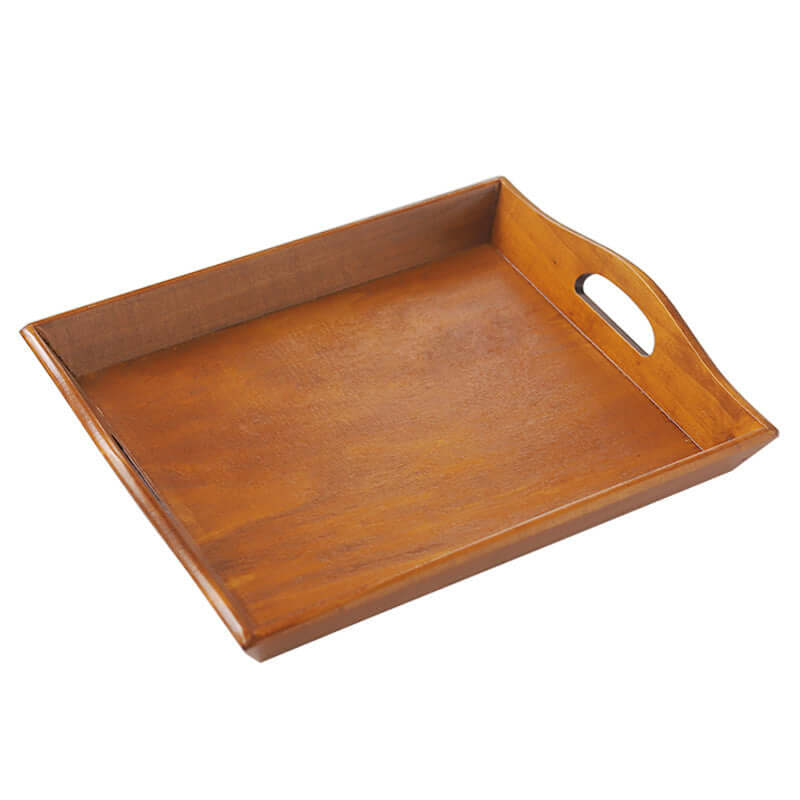 Retro Wooden Serving Tray: Bamboo Cutlery and Fruit Decor - Homelune LTD home essentials and decor!