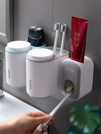 Revolutionize Your Bathroom with Our Multi Functional Toothbrush Holder - Homelune LTD home essentials and decor!