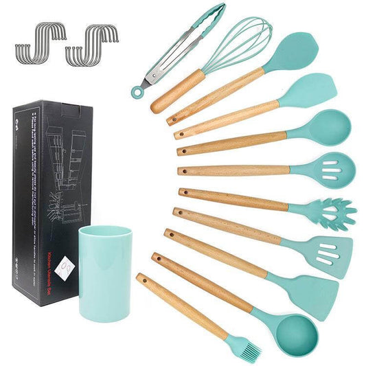 Silicone Cooking Utensils Set: Spoon, Shovel, and More - Homelune LTD home essentials and decor!