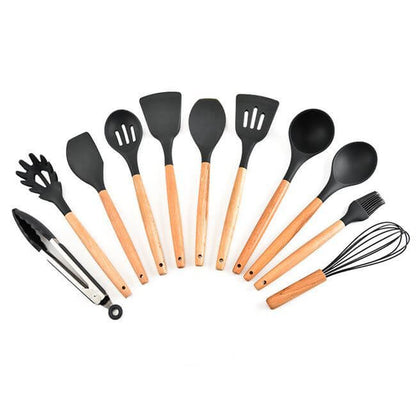 Silicone Cooking Utensils Set: Spoon, Shovel, and More - Homelune LTD home essentials and decor!