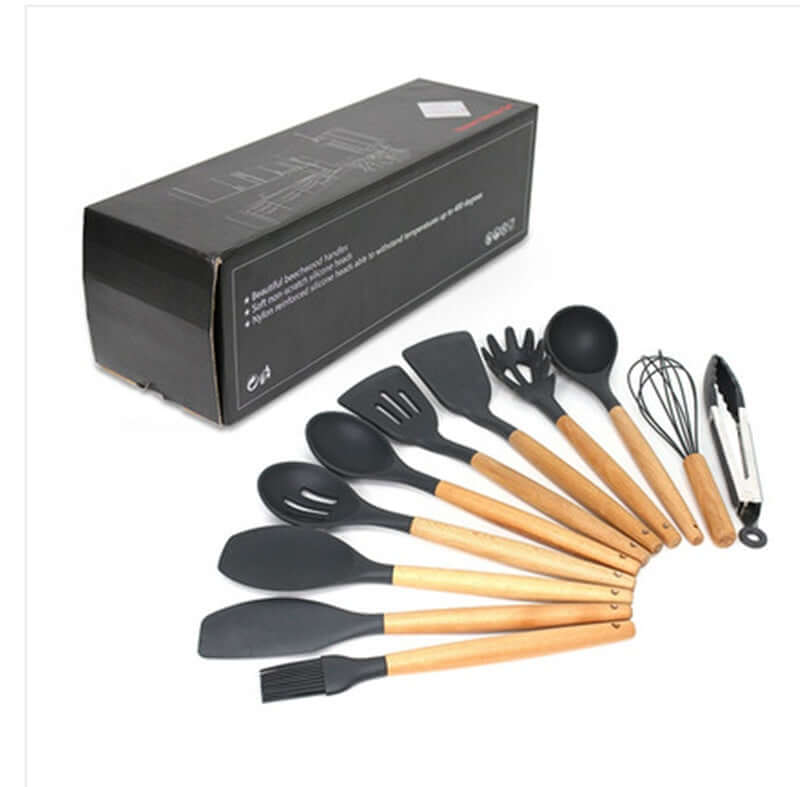 Silicone Cooking Utensils Set: Spoon, Shovel, and More - Homelune LTD home essentials and decor!