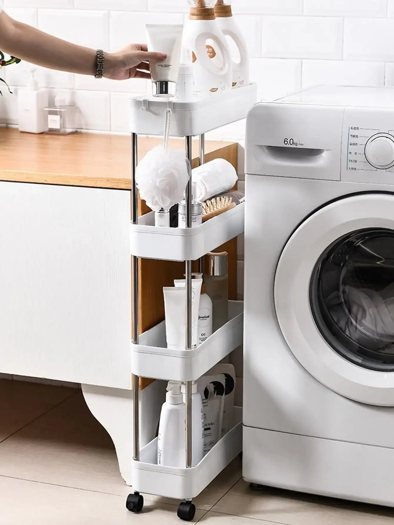 Simplify Your Life with Our Versatile 3/4 Tier Rolling Utility Cart! - Homelune LTD home essentials and decor!