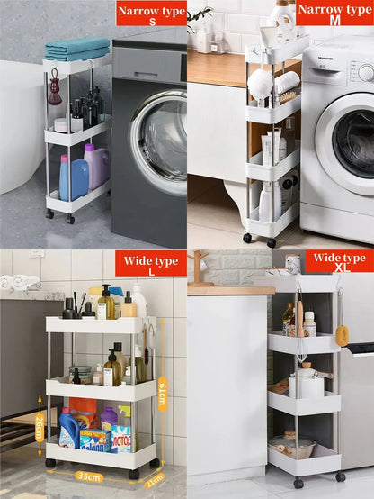 Simplify Your Life with Our Versatile 3/4 Tier Rolling Utility Cart! - Homelune LTD home essentials and decor!