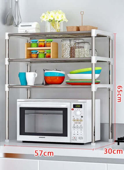 Storage Organizer Maximize Space with Our Versatile Microwave Shelf Rack! - Homelune LTD home essentials and decor!