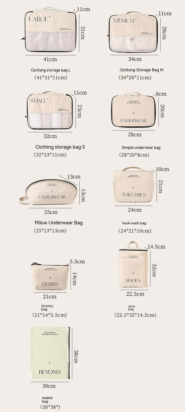 The Ultimate Travel Storage Bag Set for Effortless Organization! - Homelune LTD home essentials and decor!