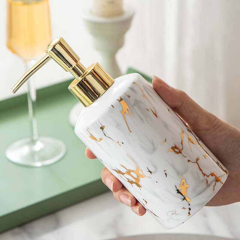 Transform Your Bathroom with Our Luxurious Marble Wash Kit & Ceramic Accessories! - Homelune LTD home essentials and decor!