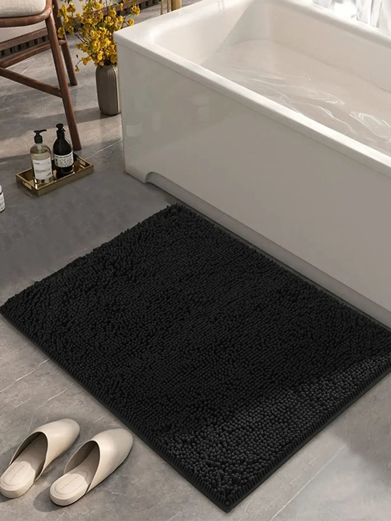 Transform Your Bathroom with Our Luxurious Non-Slip Chenille Bath Mat! - Homelune LTD home essentials and decor!