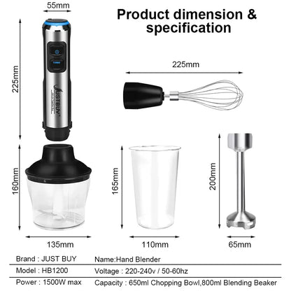 Transform Your Cooking with Our Electric Stick Hand Blender! - Homelune LTD home essentials and decor!