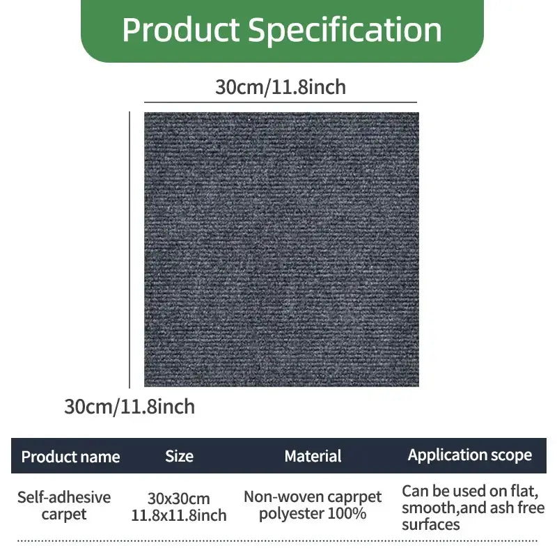 Transform Your Space with Ease - 10pcs Peel and Stick Carpet Floor Tiles - Homelune LTD home essentials and decor!