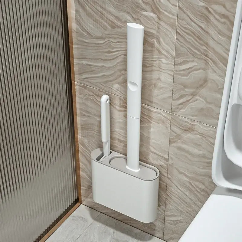 Upgrade Your Bathroom with Our Eco-Friendly Silicone Toilet Brush Set! - Homelune LTD home essentials and decor!