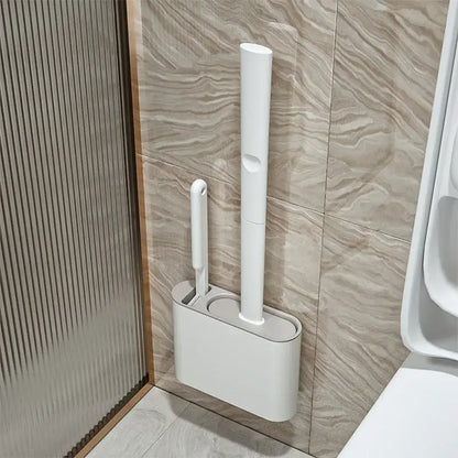 Upgrade Your Bathroom with Our Eco-Friendly Silicone Toilet Brush Set! - Homelune LTD home essentials and decor!