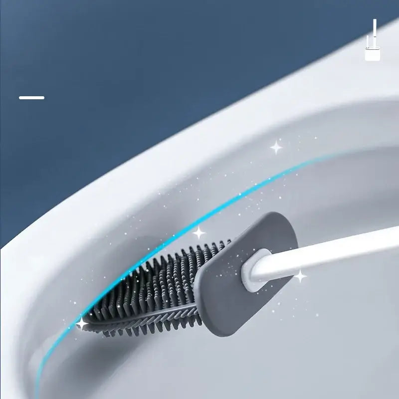 Upgrade Your Bathroom with Our Eco-Friendly Silicone Toilet Brush Set! - Homelune LTD home essentials and decor!