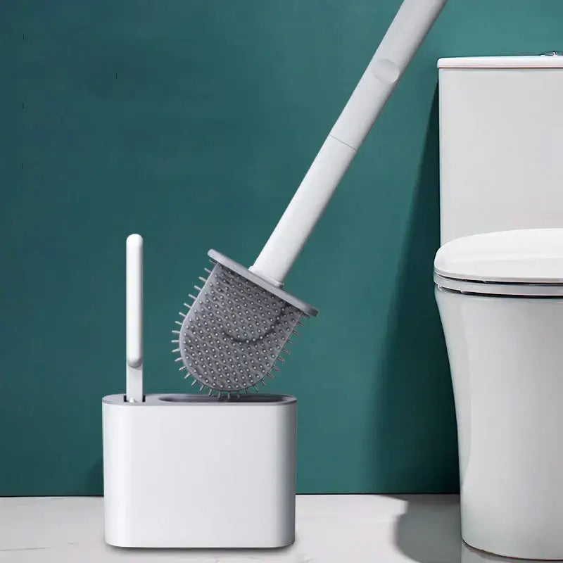 Upgrade Your Bathroom with Our Eco-Friendly Silicone Toilet Brush Set! - Homelune LTD home essentials and decor!