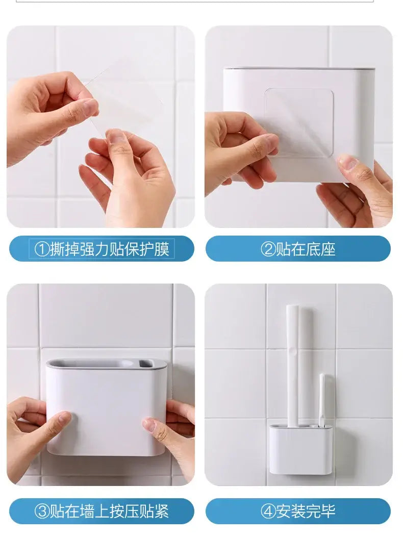 Upgrade Your Bathroom with Our Eco-Friendly Silicone Toilet Brush Set! - Homelune LTD home essentials and decor!