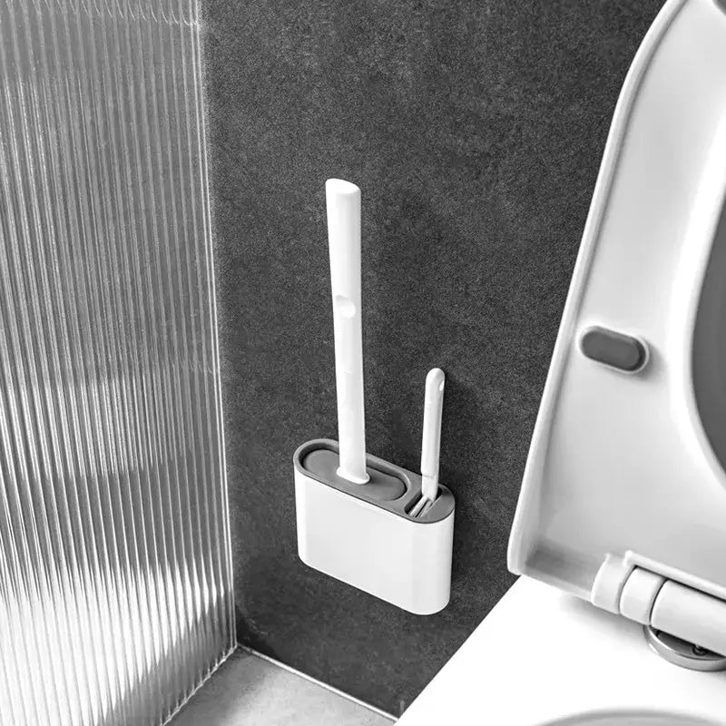 Upgrade Your Bathroom with Our Eco-Friendly Silicone Toilet Brush Set! - Homelune LTD home essentials and decor!