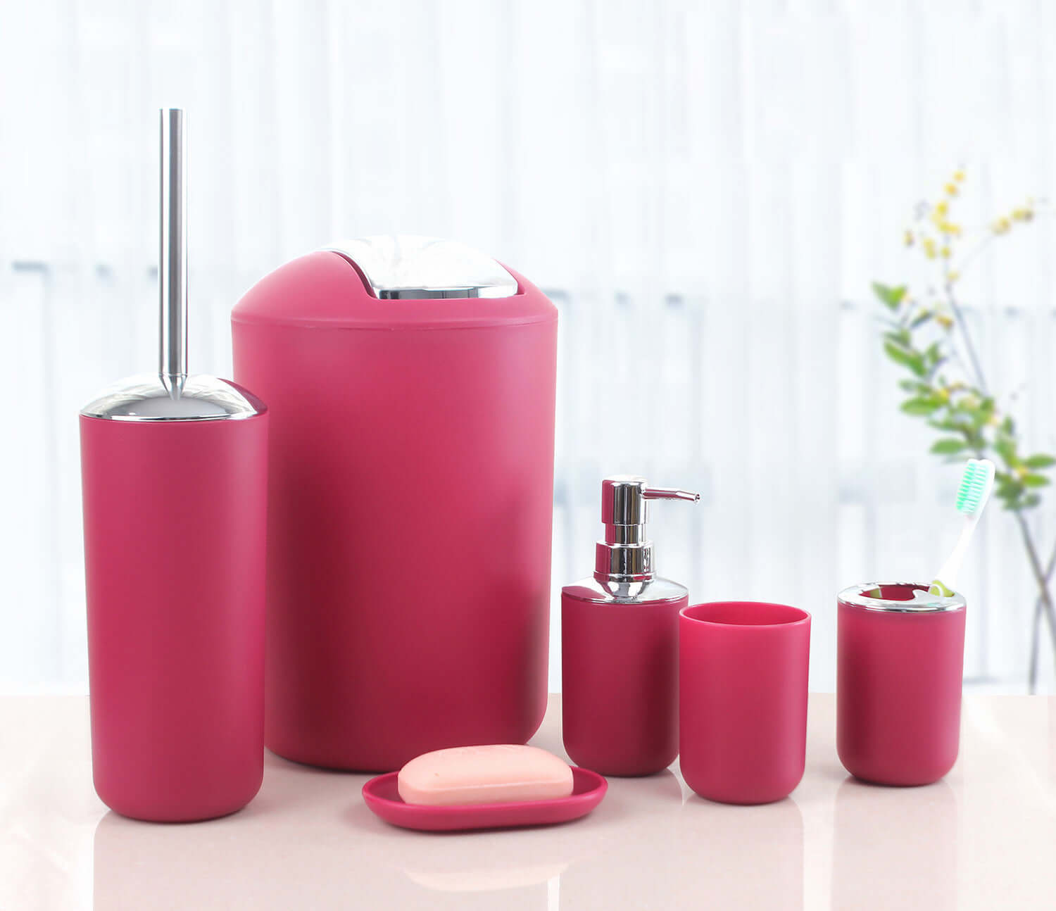 Upgrade Your Bathroom with Our Elegant Six-Piece Bathroom Set! - Homelune LTD home essentials and decor!
