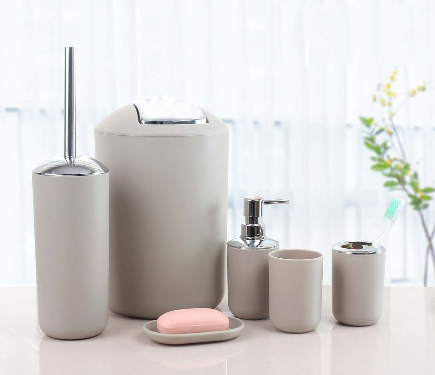 Upgrade Your Bathroom with Our Elegant Six-Piece Bathroom Set! - Homelune LTD home essentials and decor!