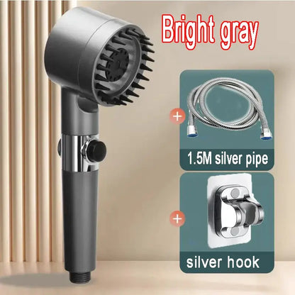 Upgrade Your Shower Experience with the Gun Grey Skincare Filter Booster Shower Head! - Homelune LTD home essentials and decor!