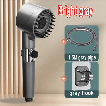 Upgrade Your Shower Experience with the Gun Grey Skincare Filter Booster Shower Head! - Homelune LTD home essentials and decor!