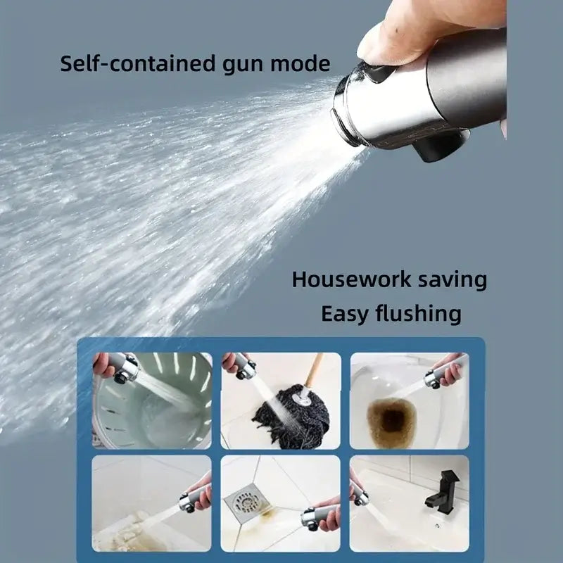 Upgrade Your Shower Experience with the Gun Grey Skincare Filter Booster Shower Head! - Homelune LTD home essentials and decor!