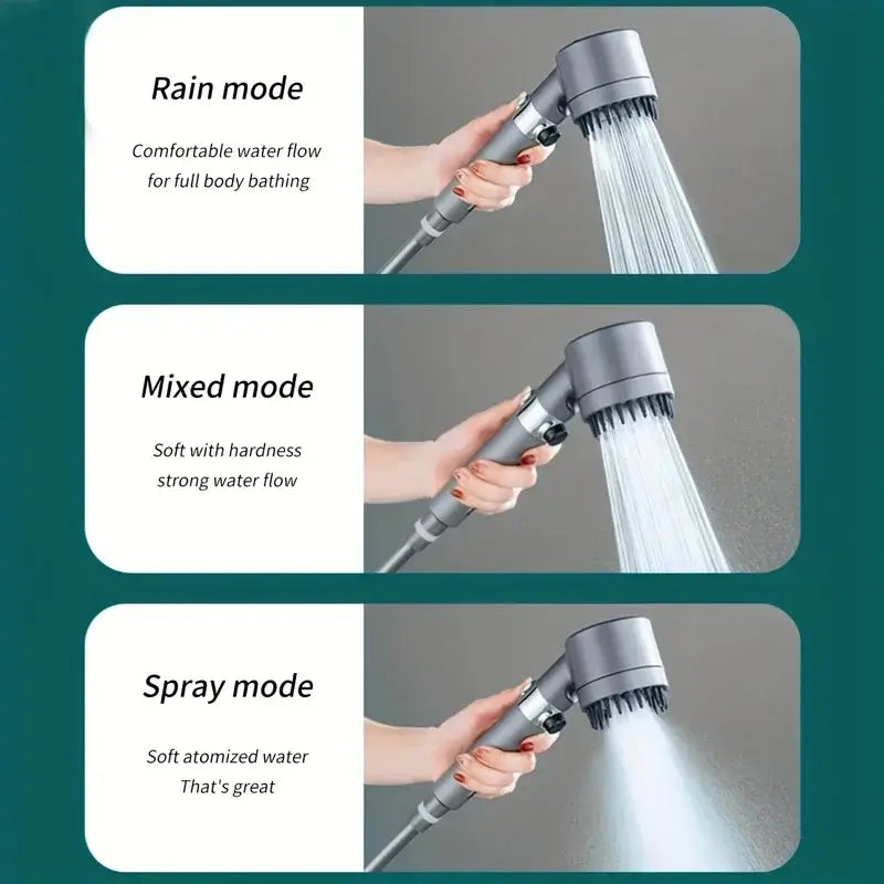 Upgrade Your Shower Experience with the Gun Grey Skincare Filter Booster Shower Head! - Homelune LTD home essentials and decor!