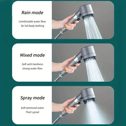Upgrade Your Shower Experience with the Gun Grey Skincare Filter Booster Shower Head! - Homelune LTD home essentials and decor!