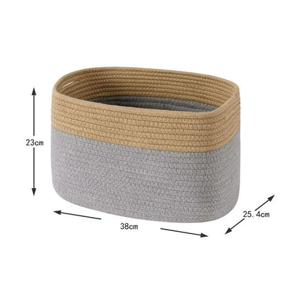 Versatile Cotton Rope Storage Basket – Perfect for Snacks, Sundries - Homelune LTD home essentials and decor!