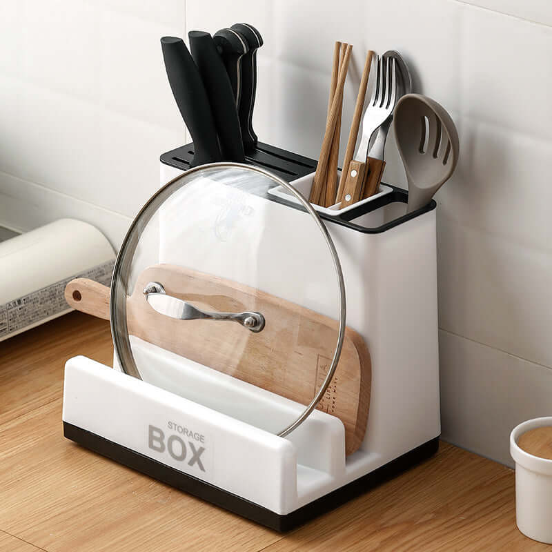 Versatile Kitchen Knife & Utensil Storage Rack – Space-Saving & Stylish Organizer - Homelune LTD home essentials and decor!