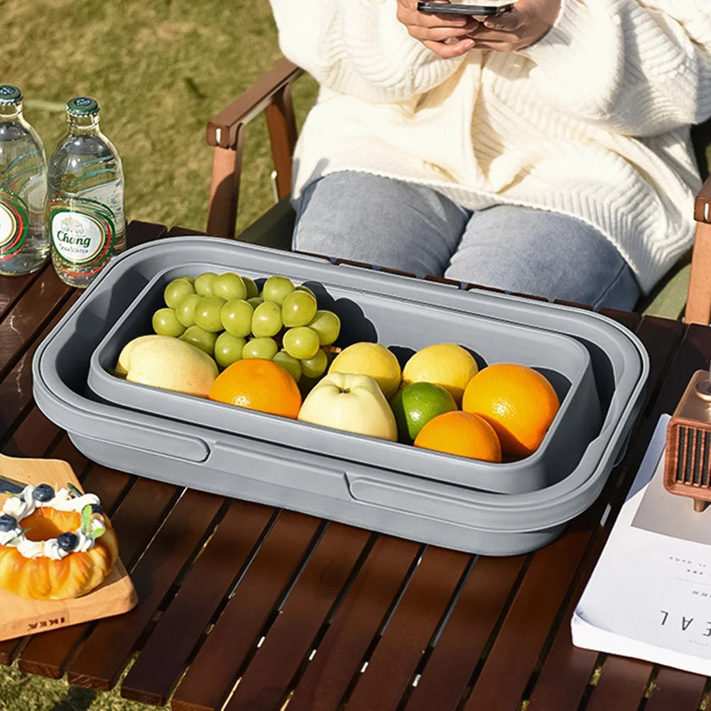 Collapsible Picnic Basket with Handles and Cup Holders Homelune LTD