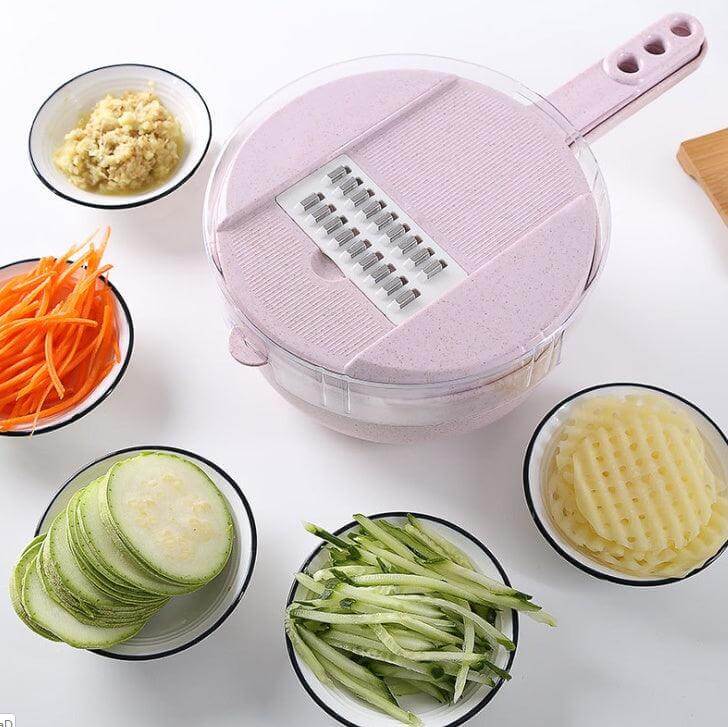 Versatile Vegetable Cutter & Grater with Strainer for Easy Prep - Homelune LTD home essentials and decor!