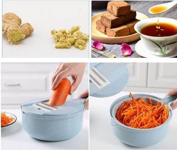 Versatile Vegetable Cutter & Grater with Strainer for Easy Prep - Homelune LTD home essentials and decor!