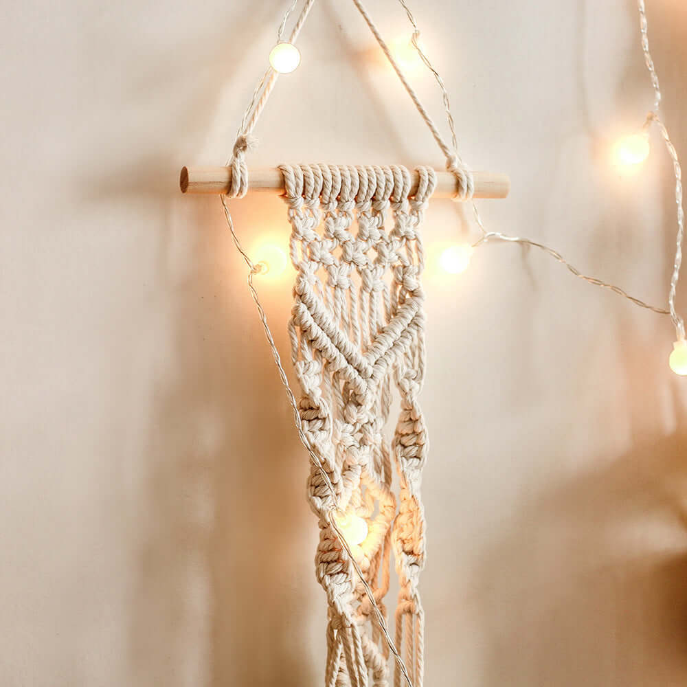 Wall hanging braided rope hanging basket - Homelune LTD home essentials and decor!