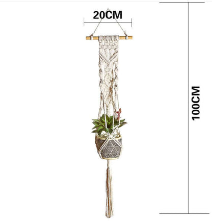 Wall hanging braided rope hanging basket - Homelune LTD home essentials and decor!